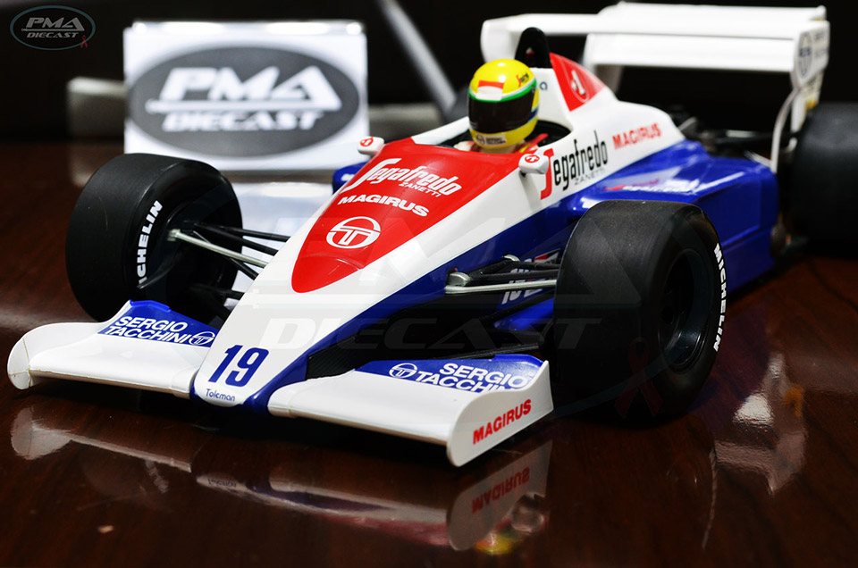 AYRTON SENNA 1984 TOLEMAN TG184 1:18
